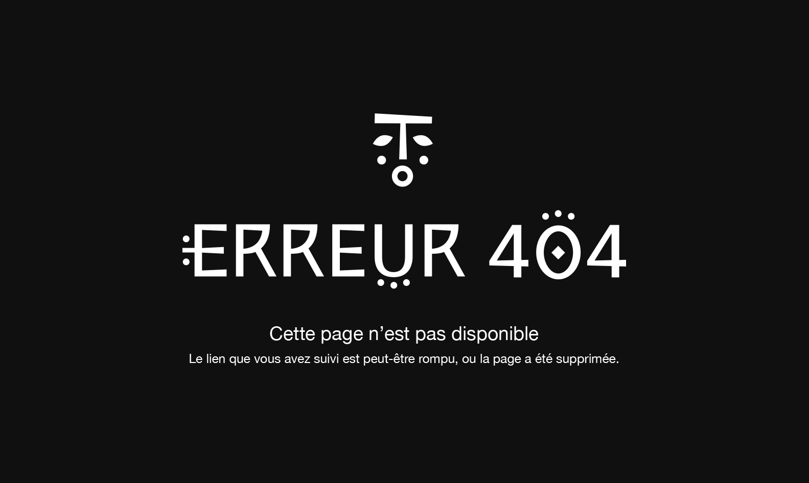 Web design erreur 404 pictogramme