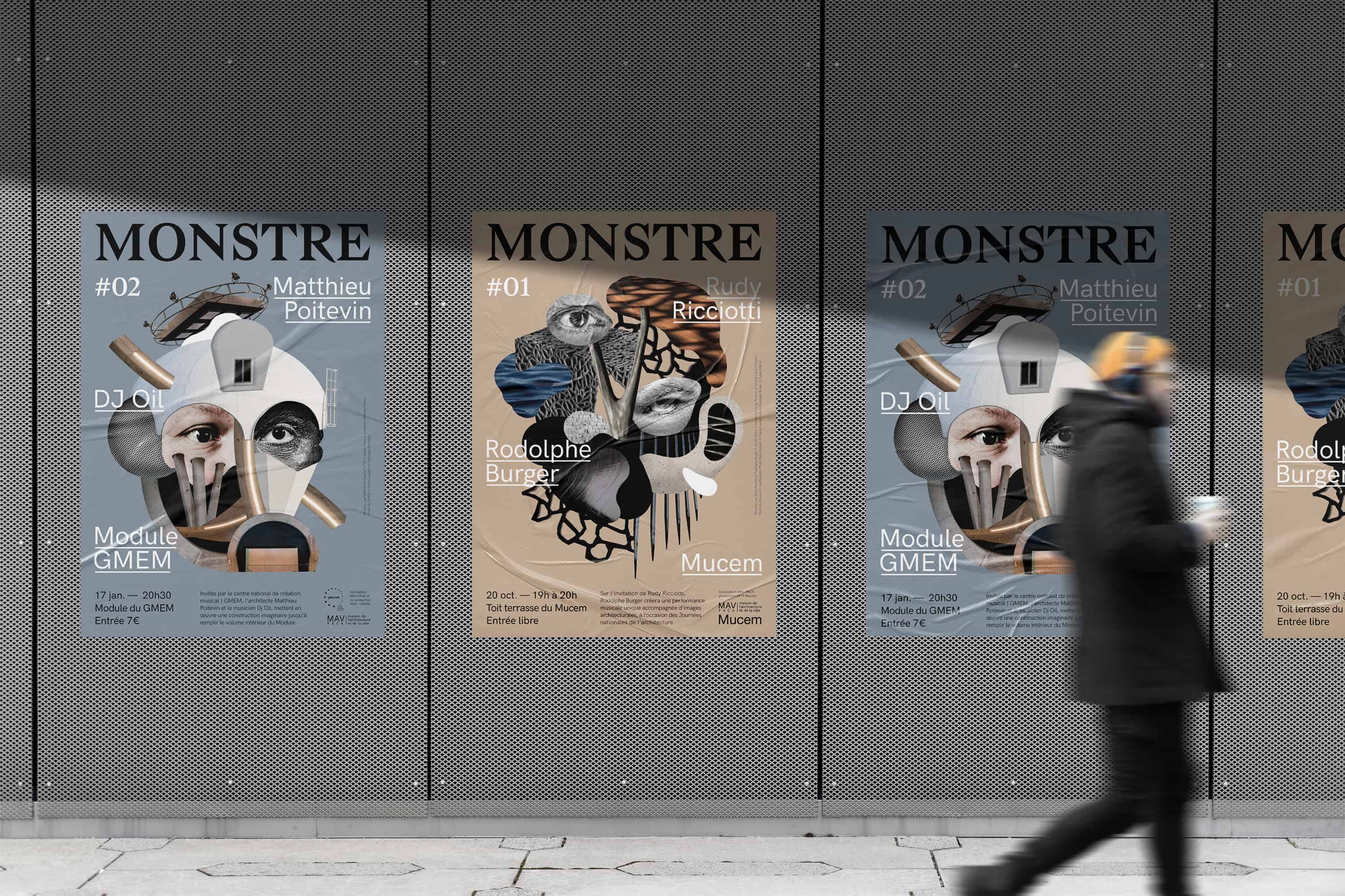 Série affiches Monstre dans la rue