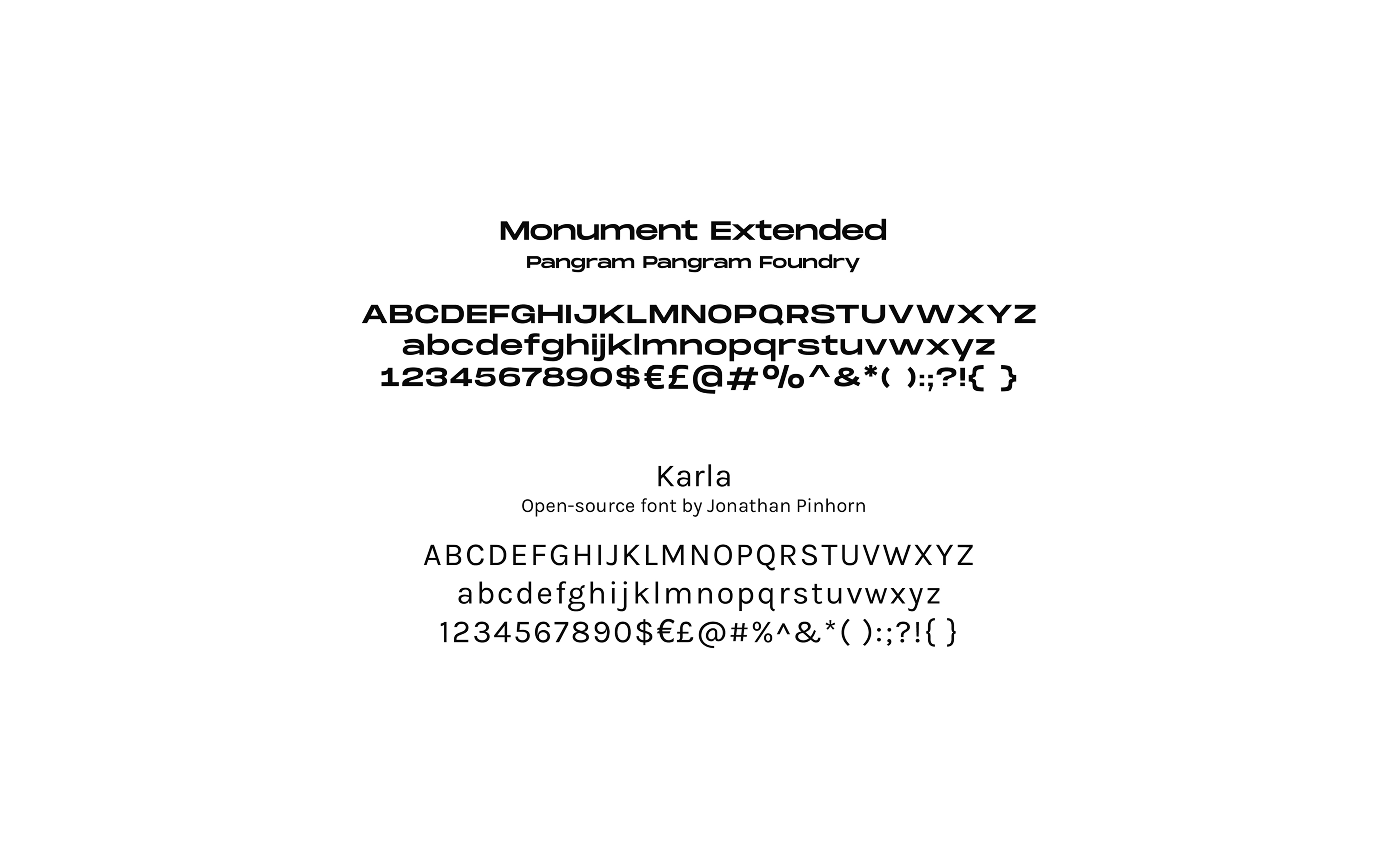 Spécimen typographique